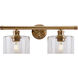 Zane 2 Light 21 inch Soft Gold Vanity Light Wall Light
