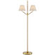 Sirocco 56 inch 60 watt Antique Brass Floor Lamp Portable Light