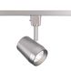 Ocularc 1 Light 120 Brushed Nickel Track Head Ceiling Light in 1800K