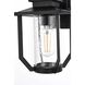 Sepviva 1 Light 12.5 inch Black Outdoor Wall Sconce