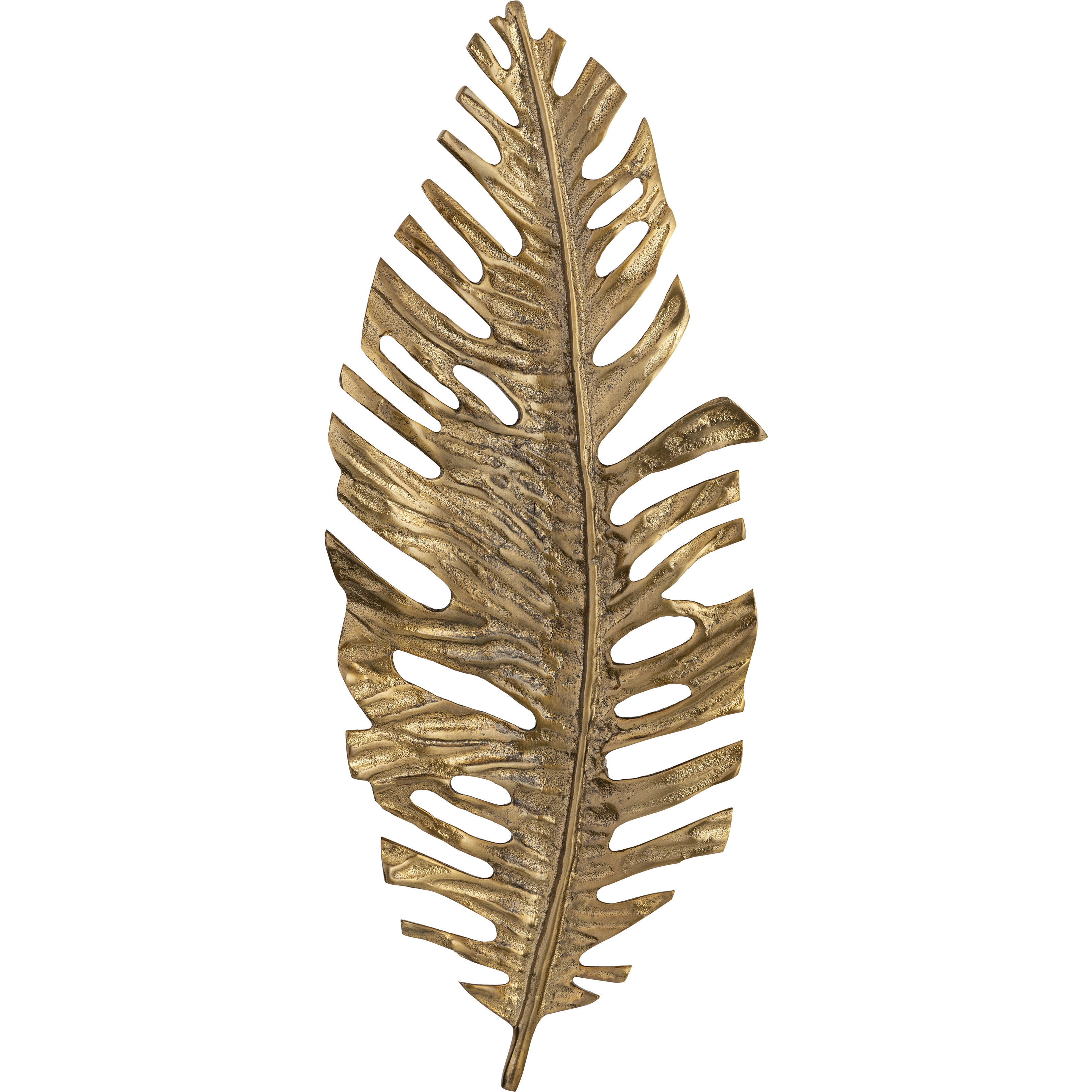 Sago Leaf Antique Gold Dimensional Wall Art