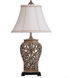 Cameron 33 inch 100.00 watt Tan, Silver Table Lamp Portable Light 