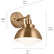 Niva LED 8 inch Champagne Bronze Semi Flush Mount Ceiling Light