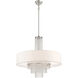 Carlisle 5 Light 25 inch Brushed Nickel Pendant Ceiling Light