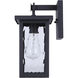 Shana 1 Light 12 inch Black Outdoor Wall Lantern
