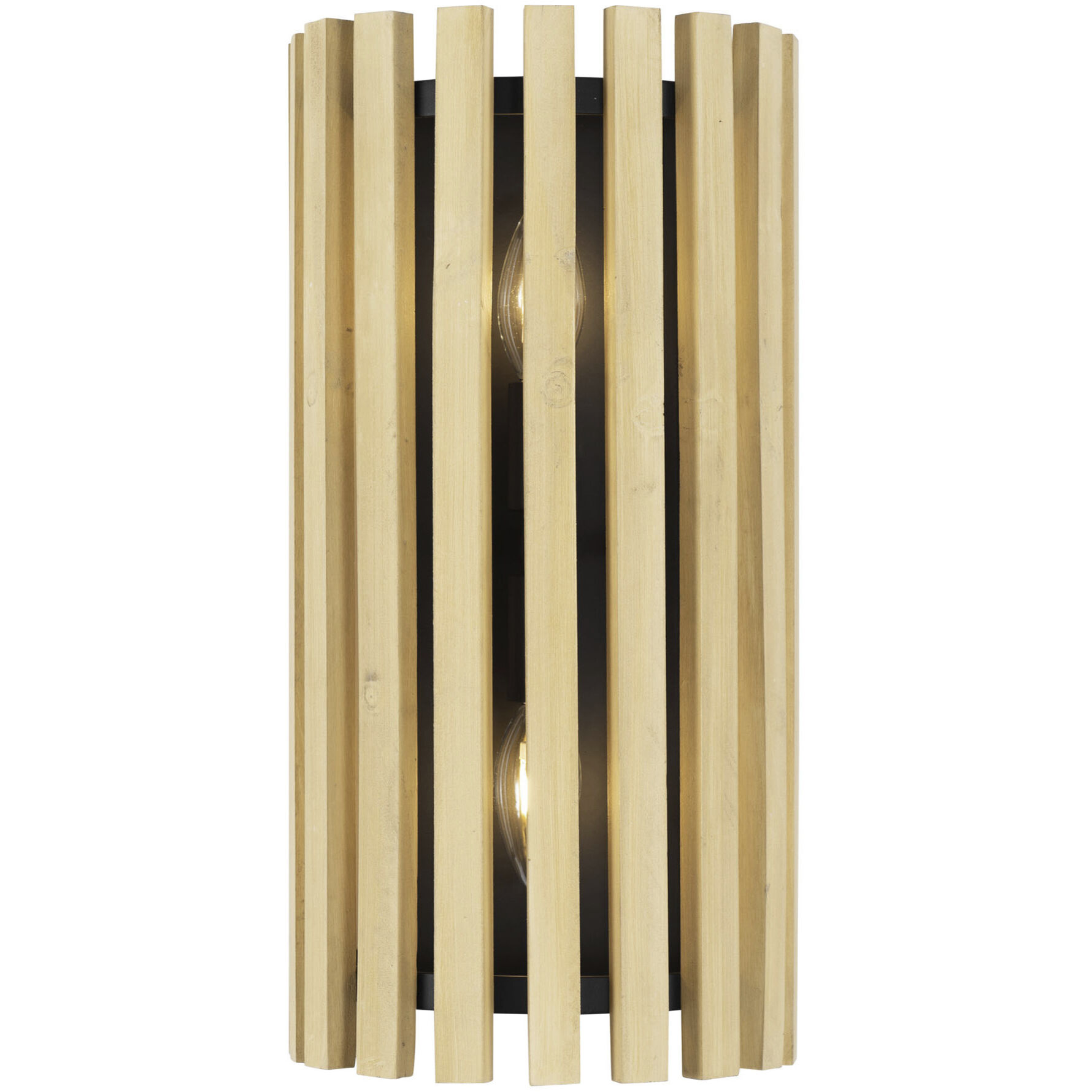 Suratto 2 Light 8 inch Matte Black and Honey Blonde Wall Sconce Wall Light