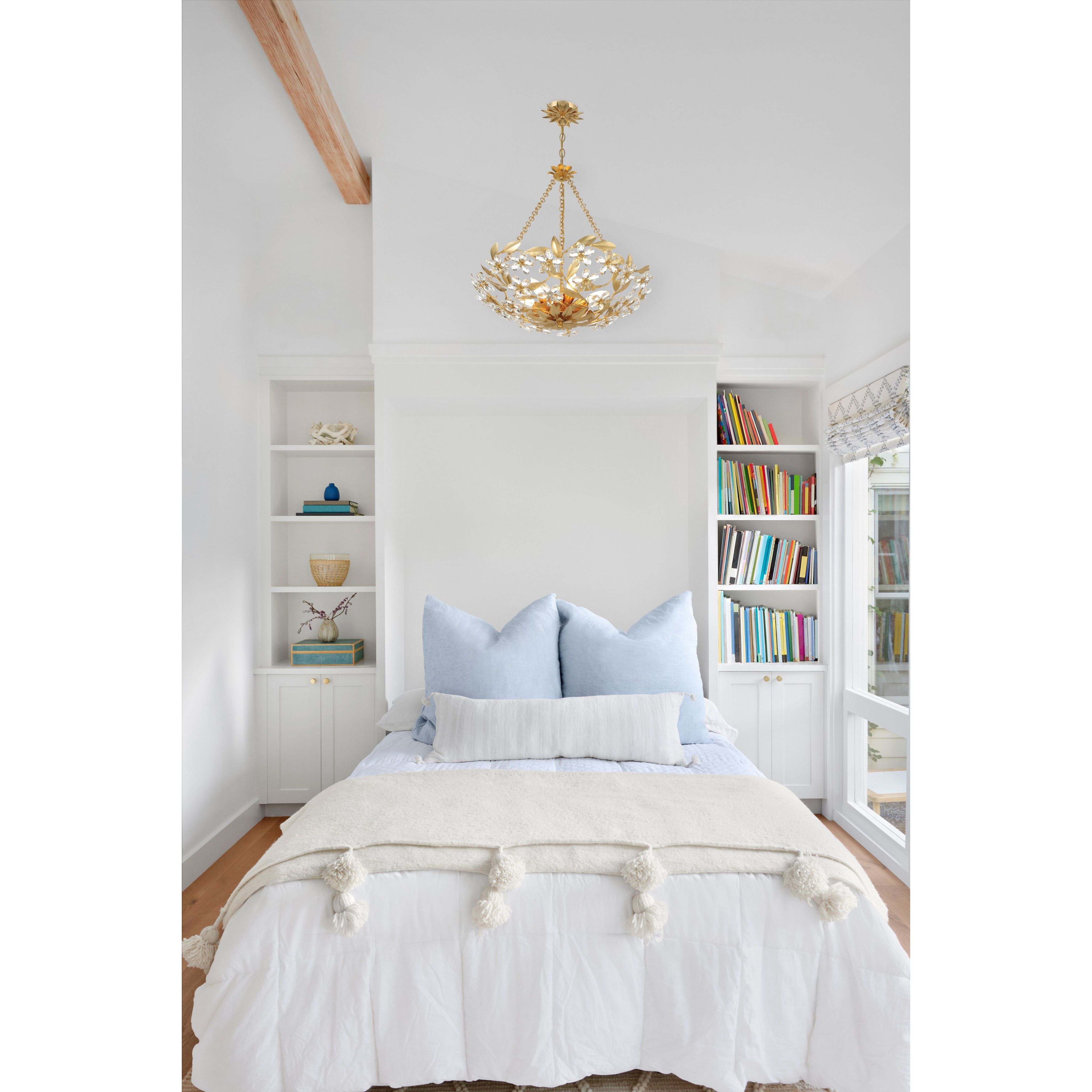 Marselle 6 Light 24 inch Antique Gold Chandelier Ceiling Light