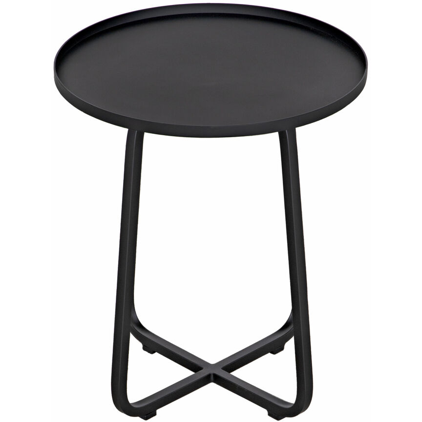 Kimana 24 X 20.5 inch Matte Black Side Table