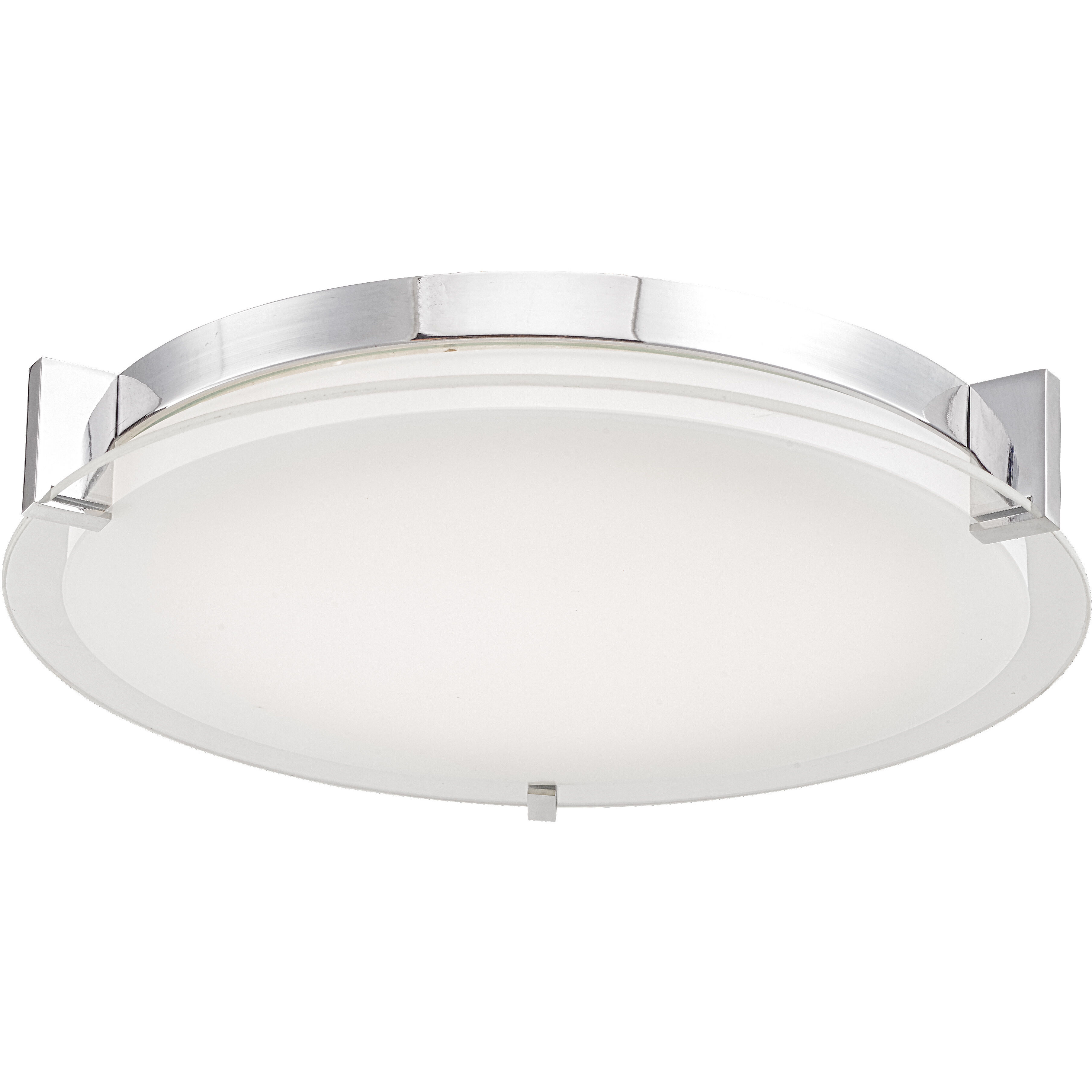 Matrix LED 13.8 inch Chrome Flush Mount Ceiling Light