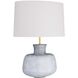 Tabor 27 inch Frosted Blue Reactive Table Lamp Portable Light