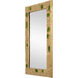 Beau Monde 35.75 X 23.75 inch Gold/Green Mirror