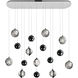 Salvador LED 10 inch Polished Nickel Chandelier Ceiling Light