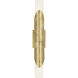 Michael Berman Brut 2 Light 4.5 inch Modern Brass Wall Sconce Wall Light