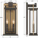 Lendel 2 Light 19.5 inch Twilight Bronze and Textured Gold Outdoor Sconce