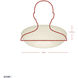 Swirled 3 Light 18 inch Chrome Flush Mount Ceiling Light
