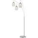 Ladessa 89 inch 7.00 watt Nickel Arc Lamp Portable Light