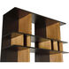 R. Morton Natural Teak and Hand Rubbed Black Bookcase