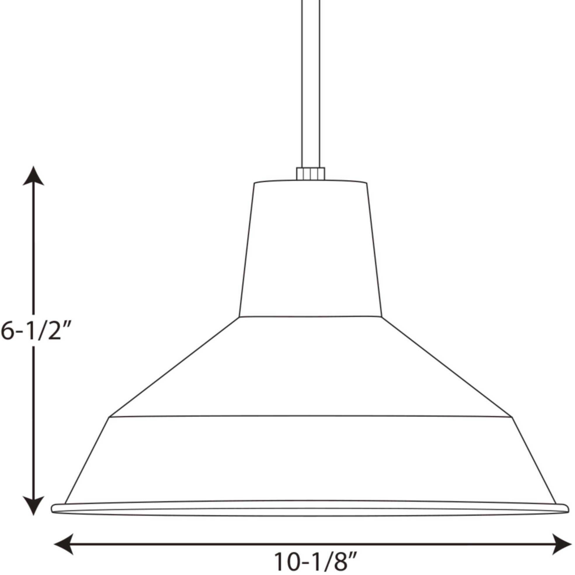 Metal Shade 1 Light 10 inch Brushed Nickel Mini-Pendant Ceiling Light in Standard