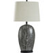 Cameron 37 inch 100.00 watt Obsidian Silver/Cream Table Lamp Portable Light