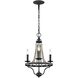 Sean Lavin Nori 3 Light 14.75 inch Dark Weathered Zinc / Driftwood Grey Chandelier Ceiling Light