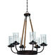 Thornton 6 Light 30.88 inch Aged Bronze Brushed Chandelier Ceiling Light