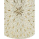 Anita 19.7 inch Gold/White Drum Stool