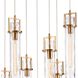 Jayden 7 Light 25.5 inch Lacquered Gold Chandelier Ceiling Light