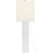 Leo 30.25 inch 150 watt White Marble Table Lamp Portable Light