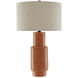 Janeen 31 inch 150 watt Orange Table Lamp Portable Light