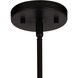 Damen LED 25 inch Matte Black and Natural Brass Chandelier Ceiling Light