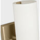 Drew & Jonathan Capalino 2 Light 5 inch Satin Brass Sconce Wall Light