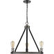 Kirkland 3 Light 20 inch Ashen Barnboard Chandelier Ceiling Light