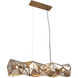 Geo-Gem 6 Light 48 inch Brass Antique Island Light Ceiling Light
