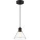 Port Nine LED 8 inch Matte Black Pendant Ceiling Light