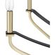 Sussex 8 Light 36.5 inch Champagne Gold and Black Chandelier Ceiling Light