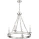 Seville 4 Light 25 inch Polished Nickel Chandelier Ceiling Light, Essentials
