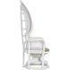 Emanuelle White and Natural and Linho Sand Accent Chair