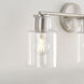 Drew & Jonathan Sayward 3 Light 24 inch Brushed Steel Wall Bath Fixture Wall Light