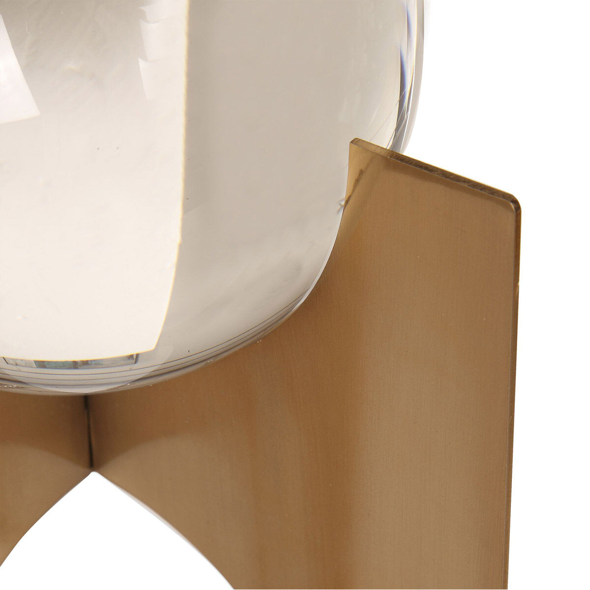 Ellianna Brushed Copper Bronze Crystal Spheres, Set of 2