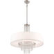 Carlisle 5 Light 25 inch Brushed Nickel Pendant Ceiling Light