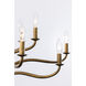 Dorianne 12 Light 34 inch Textured Dusken Brass Chandelier Ceiling Light