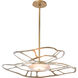 Muse LED 30.6 inch Modern Brass Pendant Ceiling Light