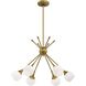 Pontil 6 Light 24 inch Honey Gold Chandelier Ceiling Light