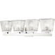 Astor 4 Light 29 inch Chrome Vanity Wall Light