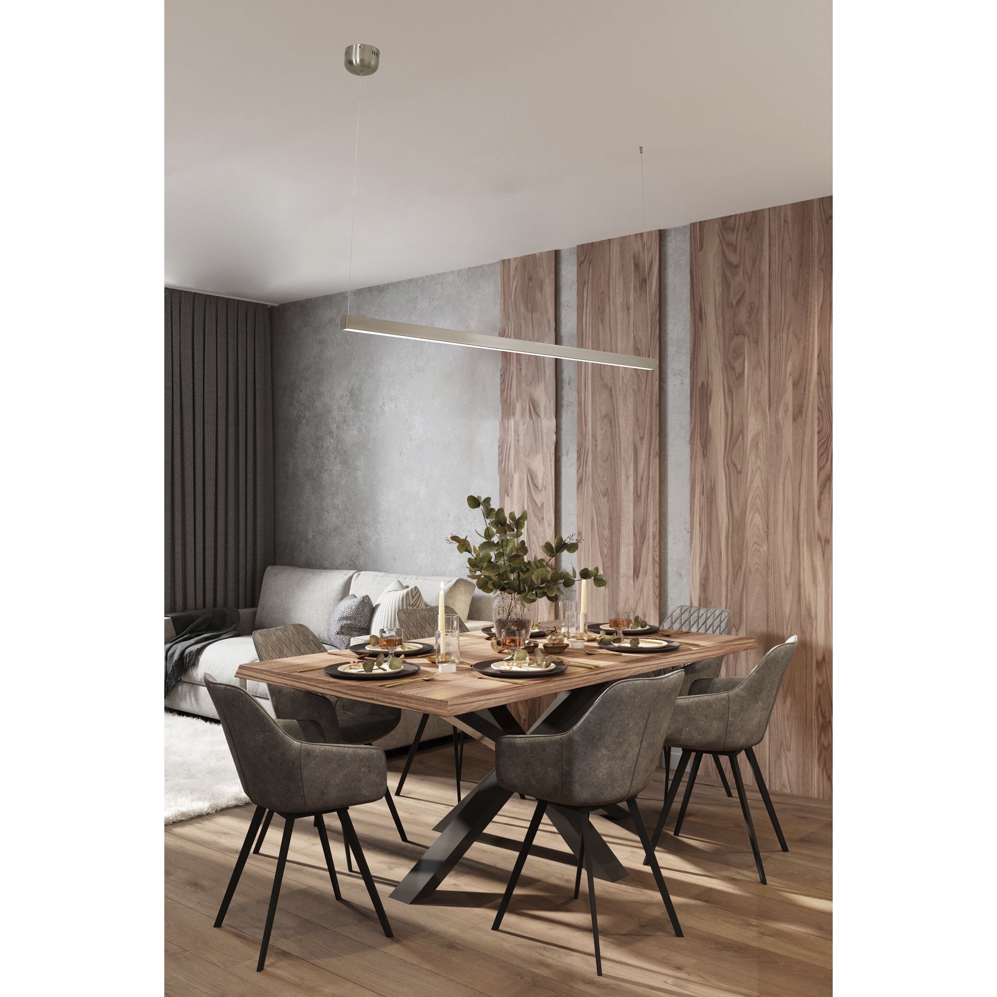 LTY Series LED 1.6 inch Satin Nickel Chandelier Ceiling Light