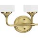 Lynzie 3 Light 23.88 inch Brushed Gold Bath Vanity Light Wall Light