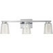 Dalton LED 24 inch Chrome Bathroom Vanity Wall Light