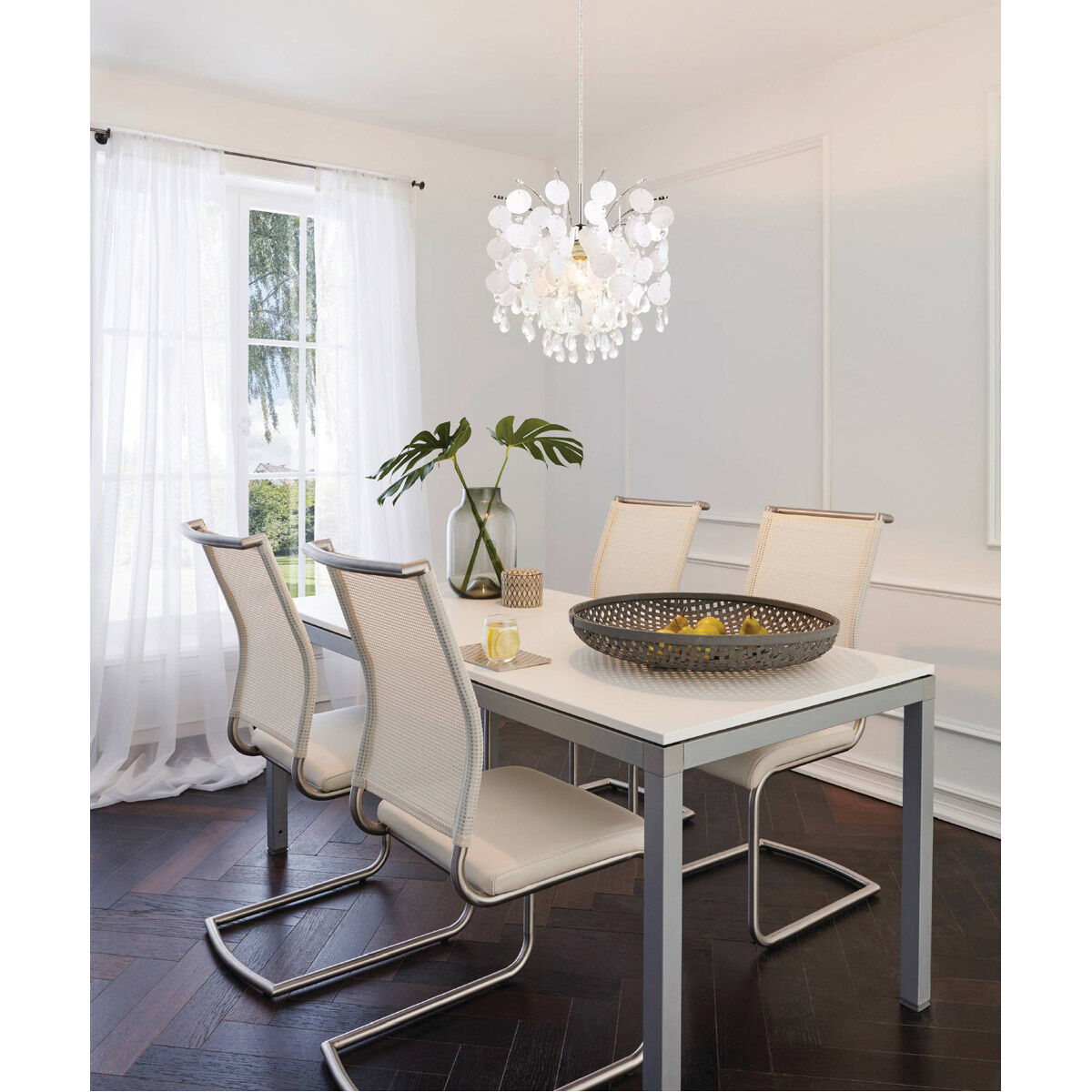 Fedra 1 Light 15 inch Chrome Chandelier Ceiling Light