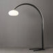 Vaulted 86 inch 100.00 watt Satin Nickel and Espresso with Black Arc Floor Lamp Portable Light