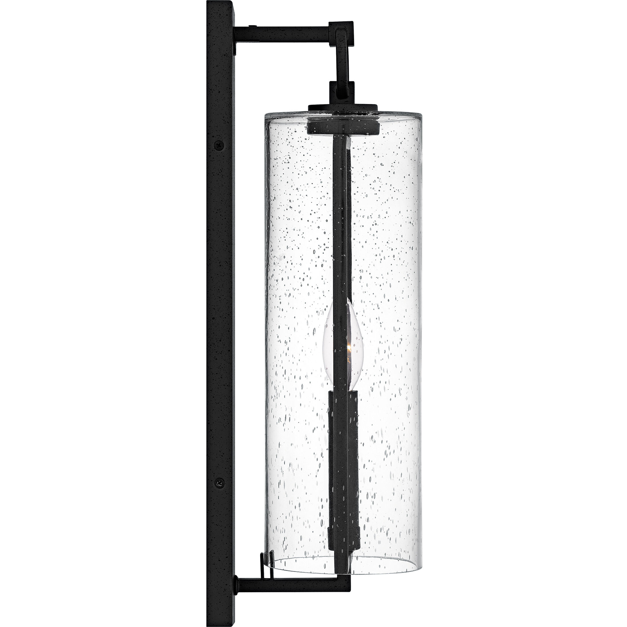 Redan 1 Light 18.25 inch Stone Black Outdoor Wall Lantern, Medium